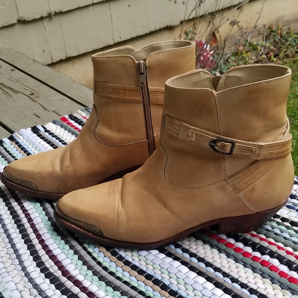 Vintage John Malloy leather boots Brazil